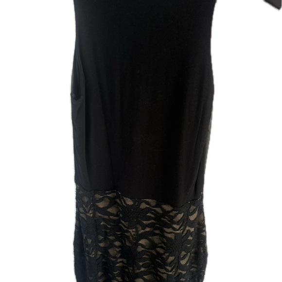 Bailey 44 Black Vegan Leather and Lace Dress - Picture 4 of 6